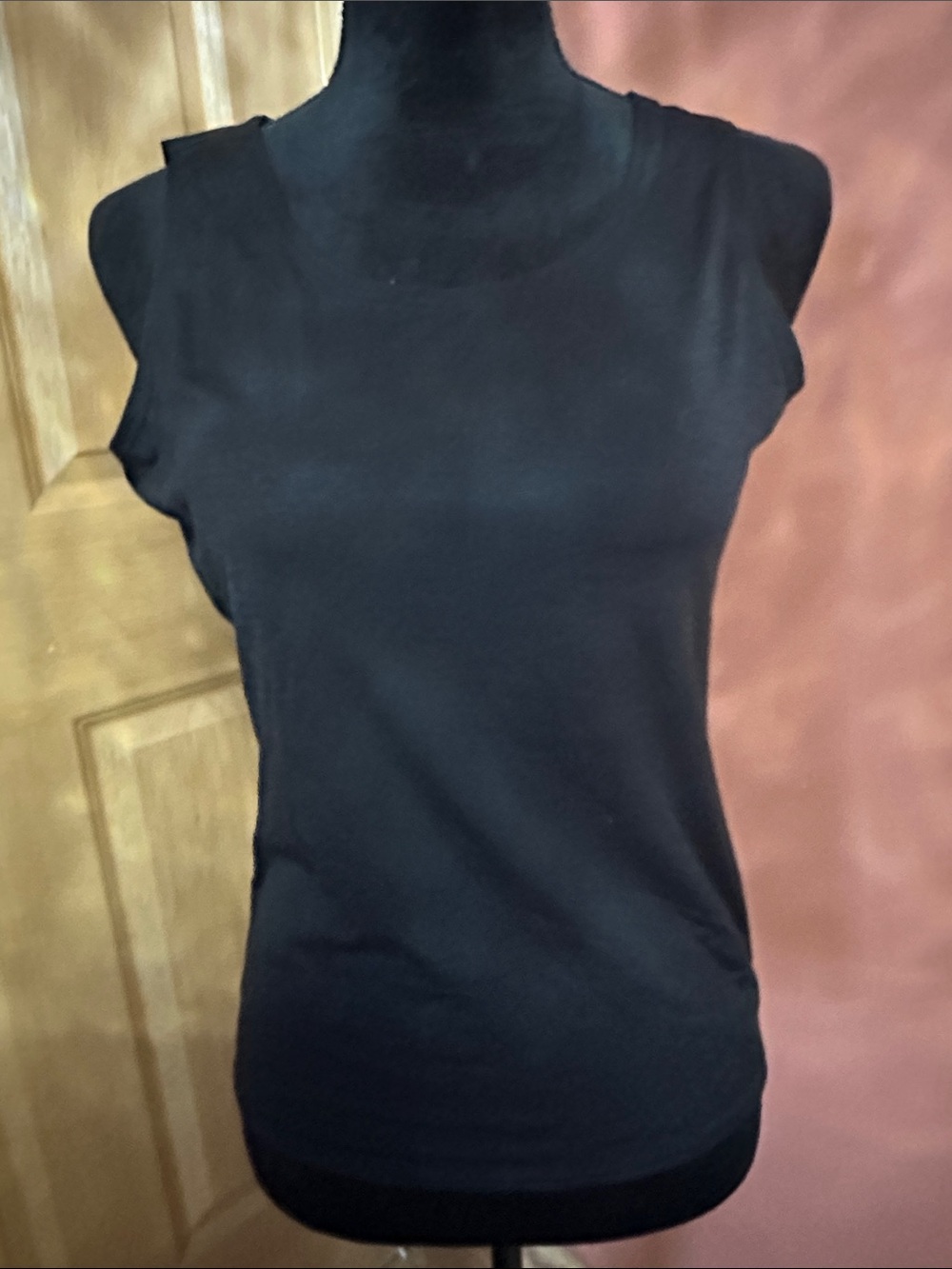 Notations Black Sleeveless Tank Top